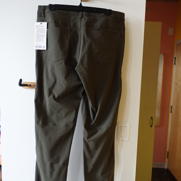 Lululemon Warpstreme ABC Pant Classic 37"L inseam Tall Size 34 Dark Olive - Picture 9 of 12